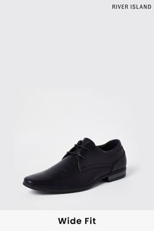 Mărimi mari Negru Pantofi derby cu vârf ascuțit River Island Ceremonie (C46968) | 234 LEI