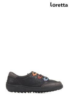 Loretta Leather Lace-Up Black Shoes (C47260) | 69 €
