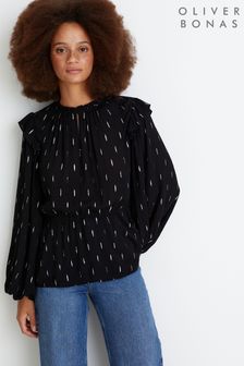 Металлик блузка с Черный Oliver Bonas (C47304) | €28