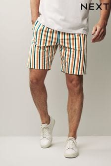 Tan/Brown Drawstring Waist Shorts with Stretch (C47651) | €10