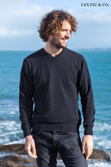 Zelo mehak moder pulover za moške Celtic & Co. (C47672) | €58