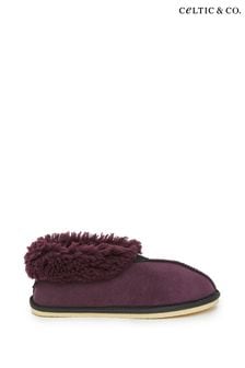 Celtic & Co. Ladies Pink Sheepskin Bootee Slippers (C47821) | $123