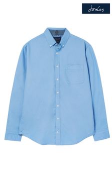 Joules Blue Classic Fit Coloured Oxford Shirt (C48017) | $66