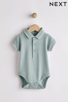 Sage Green Baby Polo Shirt Bodysuit (C48158) | 8 € - 9 €