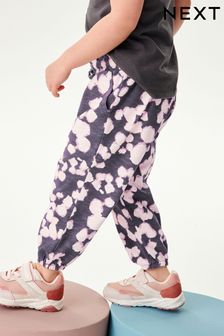 Črna in z leopardjim vzorcem - Bombažne hlače (3 mesecev–7 let) (C48166) | €6 - €8