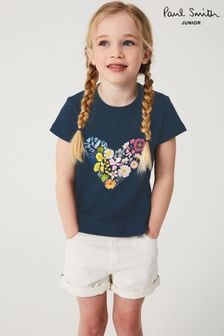 Paul Smith Junior Girls 'Heart' Print T-Shirt (C48177) | DKK422