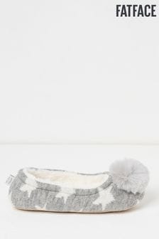 FatFace Grey Evie Star Knit Ballerina Slippers (C48374) | 17 €