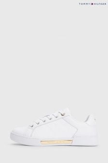 Tommy Hilfiger Embossed Monogram White Trainers (C48615) | $291