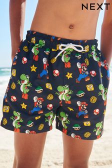  (C48906) | HK$105 - HK$157 黑色Mario - 泳褲 (3-16歲)