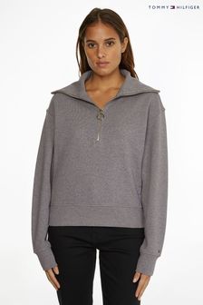 Tommy Hilfiger Grey Relaxed 1/2 Zip Jumper (C48969) | 115 €