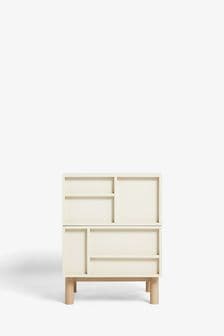 Cream Finsbury 2 Drawer Bedside Table (C48988) | €205