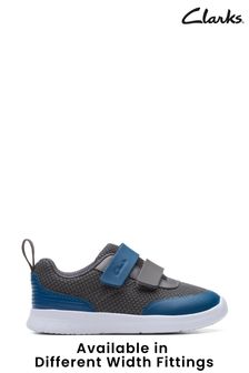 Clarks Blue Combi Ath Tone T Trainers (C49036) | 46 €