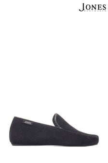 Jones Bootmaker Blue Yarm Leather Moccasin Slippers (C49226) | HK$676
