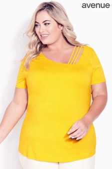 Avenue Yellow V-Cut Out Top (C49294) | 17 €