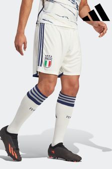 adidas White Italy 23 Away Shorts (C49566) | $105