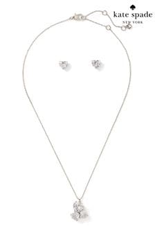 Kate Spade New York Silver My Love Heart Stud and Pendant (C49608) | €88
