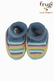 Frugi Organic Cotton Knitted Booties - Rainbow (C49677) | 20 €