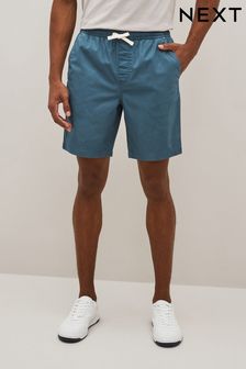 Синий - Легкие стретчевые шорты с затягивающимся шнурком на талии (C49679) | €23