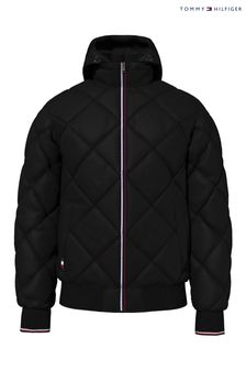 Tommy Hilfiger Big And Tall Diamond Quilted Black Jacket (C49768) | €340