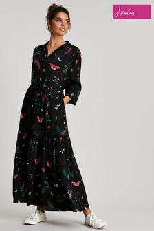 Čierne vrstvené košeľové šaty Joules Harper (C 49947) | €106