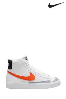 Weiß-orange - Nike Teenager Blazer 77 Mid Turnschuhe (C4H872) | 47 €