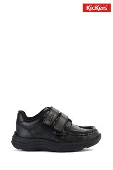 Zapatos negros con doble tira Reasan de Kickers (C50044) | 71 €