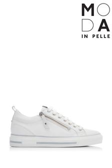 Blanco -  Zapatillas con cuña oculta con contraste y borla Z Brayleigh de Moda In Pelle (C50514) | 197 €
