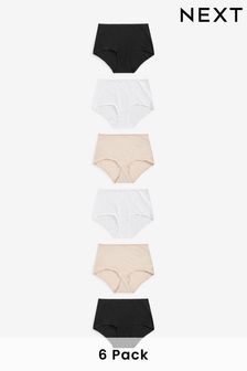 Cotton Rich Knickers 6 Pack