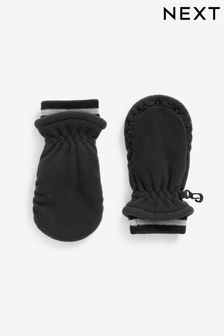 Black Fleece Mittens (3mths-6yrs) (C50722) | €8 - €10