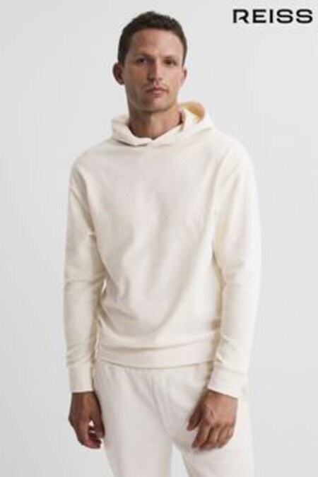 Reiss Off White Luis Jersey Cord Hoodie (C50819) | 148 €