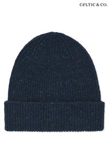 Celtic & Co. Grey Donegal Ribbed unisex Beanie (C50917) | LEI 191