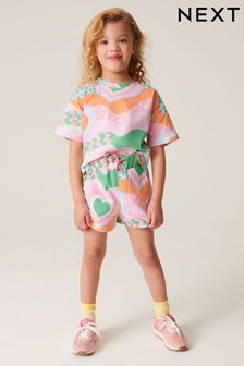 Multi T-Shirt and Shorts Set (3-16yrs) (C51036) | €18 - €23