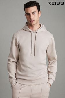Beige meliert - Reiss Fabien Loungewear-Kapuzensweatshirt (C51112) | 155 €