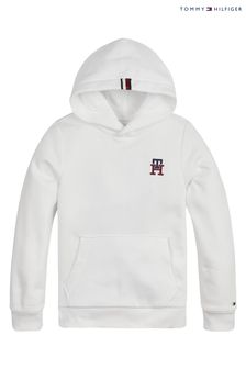 Kapuzensweatshirt mit Monogramm, Weiß (C51212) | 100 € - 115 €