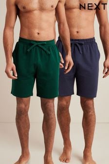 Zelena/mornarsko modra - Komplet 2 lahkih kratkih hlač (C51491) | €25