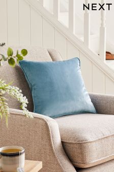 Pale Blue 43 x 43cm Matte Velvet Cushion (C51606) | 39 SAR