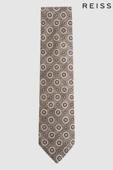 Grau - Reiss Pluto Krawatte mit Print (C52024) | 90 €