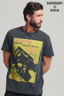 Superdry Charcoal Black Sex Pistols Limited Edition Band T-shirt (C52135) | AED194
