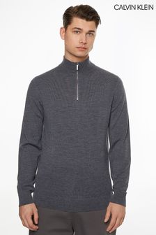 Calvin Klein Superior Wool Quarter Zip Jumper (C52204) | €89