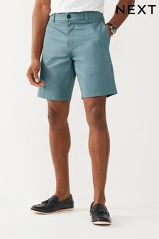 Aqua Blue Straight Stretch Chino Shorts (C52359) | INR 1,969