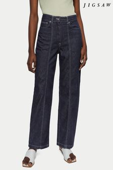 Jigsaw Blue Tailored Loose Leg Jeans (C52427) | $148