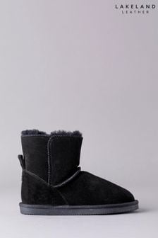 Black - Lakeland Leather Ladies Sheepskin Boot Slippers (C52914) | MYR 540
