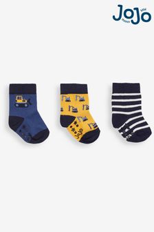 Шкарпетки Jojo Maman Bébé Boys зі 3 упаковок Navy Digger Cotton Rich (C52946) | 544 ₴