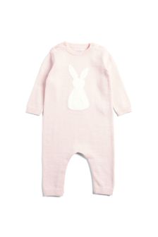 Pink Mamas & Papas Pink Knitted Bunny Romper (C53115) | 34 €