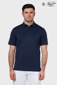 Original Penguin Blue Tournament Polo Shirt With Left Chest Logo (C53326) | 40 €