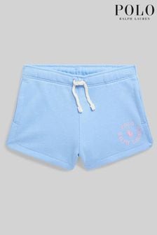 Polo Ralph Lauren Mädchen Frottee-Shorts mit Ponylogo, Blau (C53330) | 50 € - 57 €