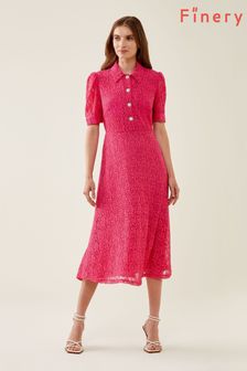 Finery Midi Pink Fatima Fuchsia Dress (C53613) | €63
