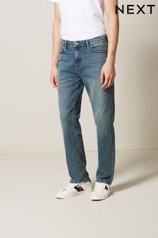 Синий оттенок в винтажном стиле - Прямой - Хлопковые джинсы в тяжелом весе (C53734) | €17