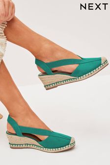 Zelena - Sandali s polno peto in elastičnim zaprtim sprednjim delom Forever Comfort® (C54101) | €15