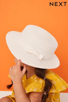 Beyaz Hasır Kayıkçı Şapkası (3ay-6yıl) (C54118) | ₺ 207 - ₺ 230